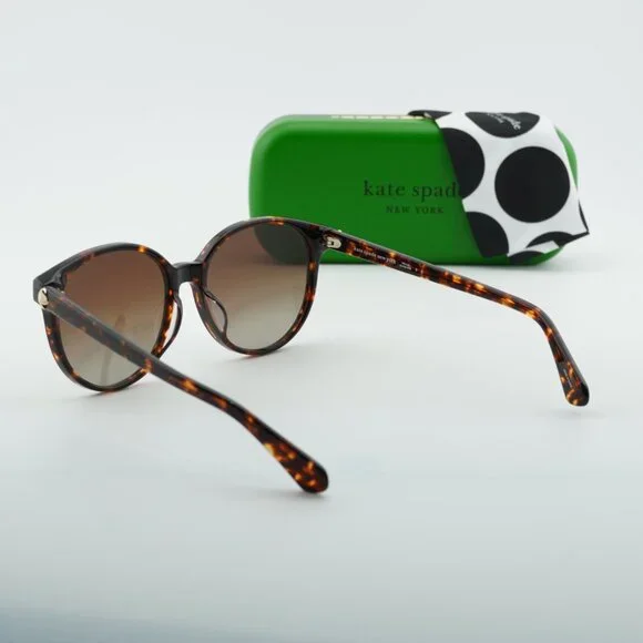 Kate Spade ELIZA/F/S 0086 LA Sunglasses Havana Round Frame, Polarized Lenses